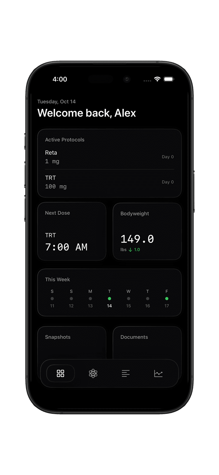Dose App Mockup